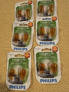 Philips LongerLife 916NA 12v Bulbs Rear Turn Signal Light Amber Replacement (12) - Picture 1 of 4