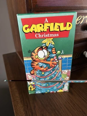 A Garfield Christmas VHS video tape 1991 Animation CBS FOX — 第 1/3 张图片