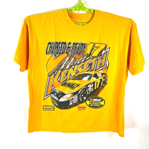 Matt Kenseth Shirt Mens Size 2XL Yellow #17 DeWALT Racing NASCAR Cover