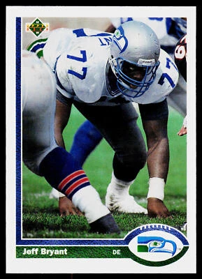 Jeff Bryant, 1991 Upper Deck, #338, Seattle Seahawks, - Image 1 of 2