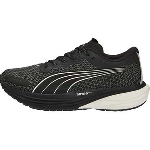 Puma Deviate Nitro 2 WTR Womens Running Shoes Black Cushioned Carbon Trainers - Picture 1 of 9