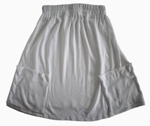 NEW CHLOÉ MARE White COTTON A-LINE POOL/BEACH COVER-UP Skirt  I-44 US-M EU-L F40 - Picture 1 of 15