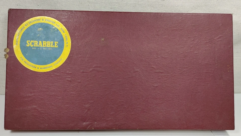 Vintage Scrabble Board Game Selchow & Righter Complete Wood Letters 1940s-1950s - Image 1 of 4