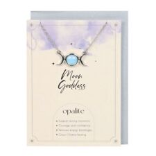 Opalite Triple Moon Necklace Card