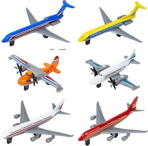 Toy Airplane 6 Pack Diecast Airplane Toys for Boys Metal Pull Back Aircraft Toys - Picture 1 of 6