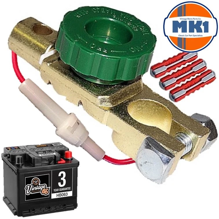 Morris Minor Oxford Marina Classic Car Battery Isolater Cut Off Security Switch - Image 1 of 1