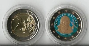 2 euro Italia 2014 colorato -  Galileo Galilei - Imagen 1 de 1