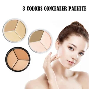 3 Colors Makeup Contour Face Cream Concealer Palette Professional For Acne R4R5 - Picture 1 of 21