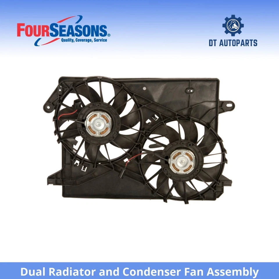 Conjunto de ventilador condensador y radiador doble para Dodge Charger 2006-2009 4 estaciones Foto 1 de 4