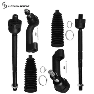 6pc Steering Front Tie Rod End  Bellow Boot  For 2007-2016 Ford Expedition F-150 - Image 1 of 4