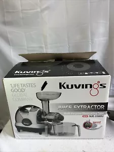 Kuvings Spremiagrumi Lento Masticazione Bassa Velocità 120V 170W Argento Perla NJE-3580U-LEGGI - Foto 1 di 13