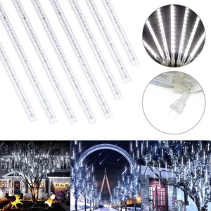 288 LED Meteor Shower Rain Lights Tree String Light 8 Tubes Garden Party Outdoor - Picture 1 of 15