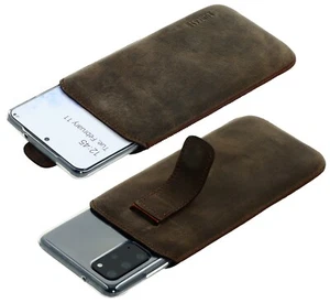 Suncase Housse En Cuir Antik Brun + Silicone Pour Samsung Galaxy S20 ULTRA - Photo 1/7