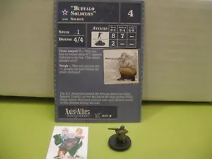 =Axis & Allies Miniatures D-DAY "Buffalo Soldiers" with card 18/45= - Picture 1 of 1