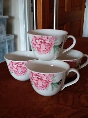 4 X Royal Albert ~ Everyday Friendship ~ Large Tea Cups ~ Miranda Kerr ~ • 22.72€