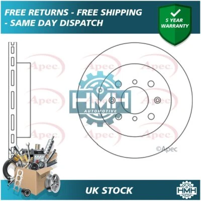 Fits Vauxhall Agila Suzuki Wagon R 1.0 1.2 1.3 1.5 Brake Disc Front Poppy - Image 1 of 2