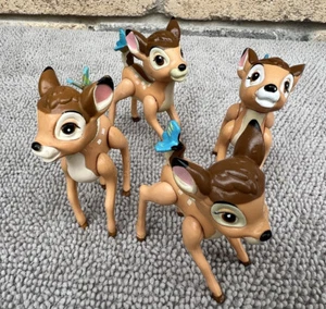 VinTage 1988 Mc Donalds Toy Collectible Bambi 4 Piece PVC Toy - Picture 1 of 4
