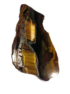 Polished Tiger Eye Slice With Iron Hematite 102gms Genuine Gems Gemstone G6 - Picture 1 of 6