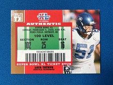 Lofa Tatupu 2007 Topps TX Exclusive Super Bowl Ticket Stub Seattle Seahawks