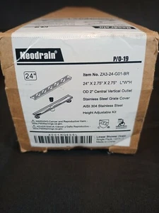 Neodrain 24 Inch Linear Shower Drain Brushed 304 24" Adjustable - Picture 1 of 6