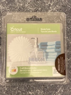 CRICUT *MONDO FONTS* CARTRIDGE *NEW* ROB & BOB STUDIOS *3 LAYERED FONT DESIGNS* - Image 1 of 2