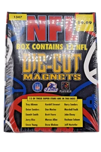 1996 Crown Pro NFL Football Card Die-Cut Magnets Factory Sealed Box - Picture 1 of 2