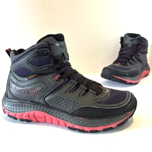 HOKA One One Tor Tech Women’s Ankle Hiking Boots Size 9 Waterproof Purple Grey - Picture 1 of 16