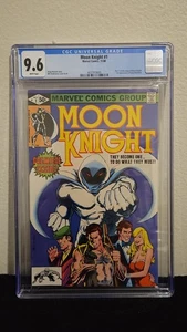 1980 MARVEL COMICS MOON KNIGHT #1 CGC GRADED 9.6 ORIGIN OF MOON KNIGHT VINTAGE - Picture 1 of 3