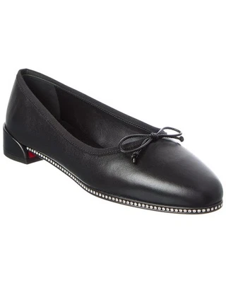 Bailarina plana Christian Louboutin Sweetie de cuero con pedrería para mujer Foto 1 de 4
