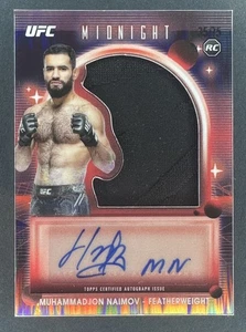 2025 Topps Midnight UFC MUHAMMADJON NAIMOV Rookie Relic Patch Auto RPA Dusk /75 - Picture 1 of 2