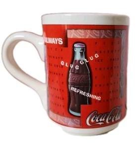 Taza de café Always Coke Coca Cola taza roja vintage Gibson 1997 - Imagen 1 de 5