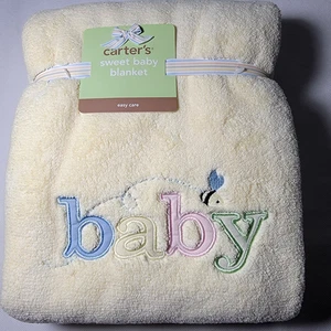 Rare Carter's Easy Care Sweet Baby Blanket Yellow 30in x 40in C216BBY BRAND NEW! - Picture 1 of 9