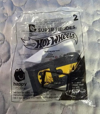 TB1 BATMAN DC SUPER HEROES-2016 Hot Wheels/McDonald's Happy Meal Toy #2 DC Comic Foto 1 de 3