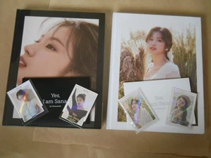 TWICE Yes I am Sana 1st Photobook White Black Postcard Photocards Full set VG - Picture 1 of 21