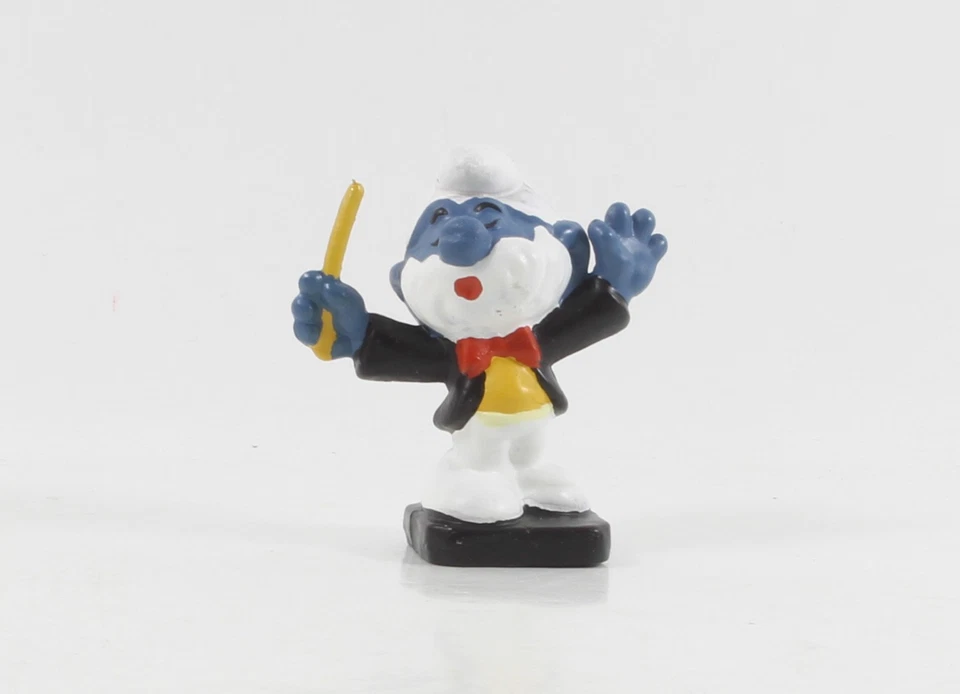 Schlumpf Schlümpfe == 2.0092 == PVC NO TOXICO Dirigent smurf - Bild 1 von 3