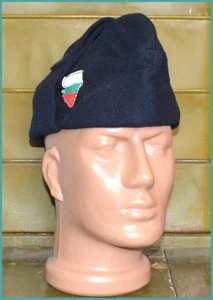 Bulgarian Army  NAVY winter wool marine uniform Cap Ushanka sz. L - Picture 1 of 4