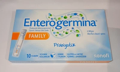 Familia Sanofi Enterogermina 4 mil millones de probióticos Bacillus Clausii 5 ml x 100 frascos Foto 1 de 4