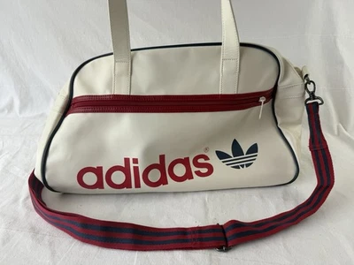 Adidas Originals Adicolor Leatherette polyester Duffel Bag red White - Image 1 of 4