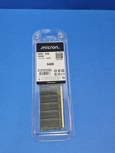 MTC40F2046S1RC64BD2 MICRON 64GB (1X64GB)  PC5-6400B RDIMM MEMORY - Picture 1 of 3