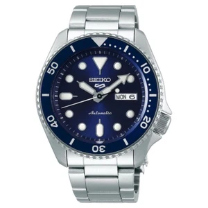 SEIKO 5 SPORTS AUTOMATIC SRPD51K1 MEN'S WATCH BLUE 4R36 41-HOUR 100M with BOX - Picture 1 of 11