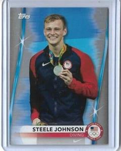 RARE 2020 TOPPS OLYMPICS STEELE JOHNSON SILVER CARD #52 ~ USA DIVING 2021 ~ QTY - Bild 1 von 2