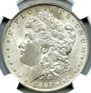 Dólar Morgan 1887-O, NGC MS63 - Imagen 1 de 3