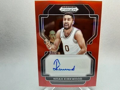 🏀2022-23 Panini Prizm Draft Picks Red 068/199 Noah Kirkwood #DP-NKI Auto - Image 1 of 3