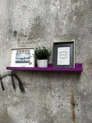 Metal shelf home decor metal photos books loft steel brackets shelve storage MTS - Image 1 of 3