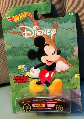 HOT WHEELS DISNEY ~ MICKEY MOUSE ~ "FAST FELION" CAR ~ 1/8 ~ NIP - Image 1 of 4