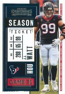 J.J. Watt 2020 Panini Contenders Season Ticket #61 Houston Texans - Bild 1 von 2