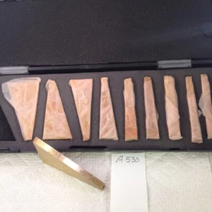 10-teiliges Präzisions-Winkellehrblock-Set. ZINN beschichtet.  1°~30° Grad.  kunststoffbox - Bild 1 von 2