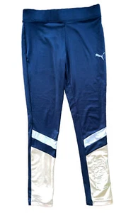 Puma Girl's Navy Blue / Pink Athletic Leggings Sz. L (12-14) - Picture 1 of 7