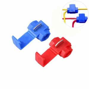 Quick Scotch Lock Wire Connectors Crimp Terminals Splice Electrical Cable Snap - Picture 1 of 6