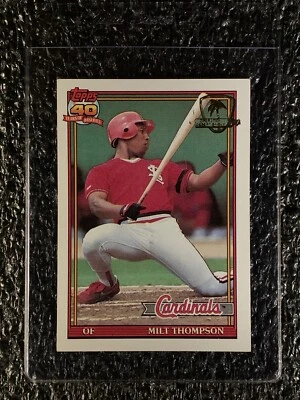 1991 Topps Desert Shield #63 Milt Thompson EX/MT - Image 1 of 2